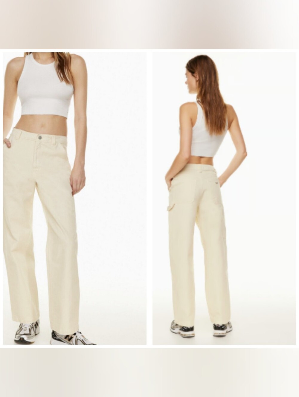 Aritzia TNA Greenwhich Carpenter Utility Pant GD Birch Size 12